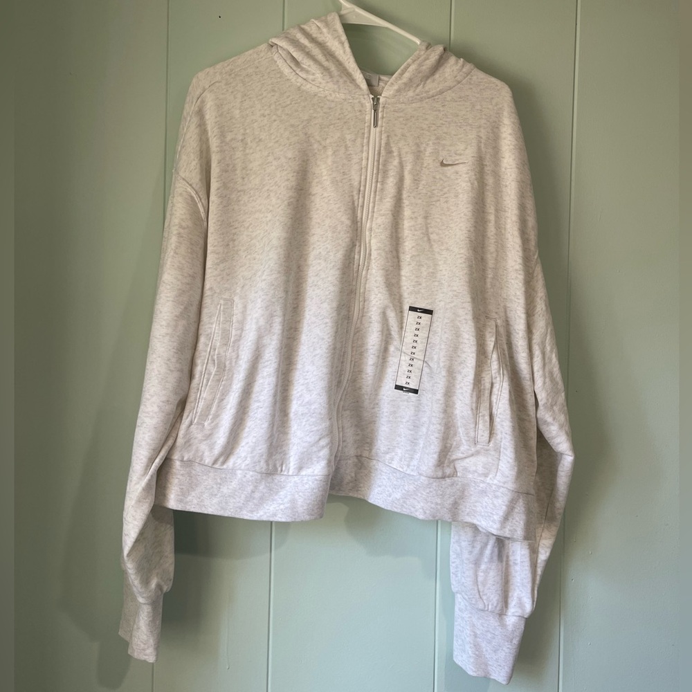 Nike Women's Light Gray Hoodie